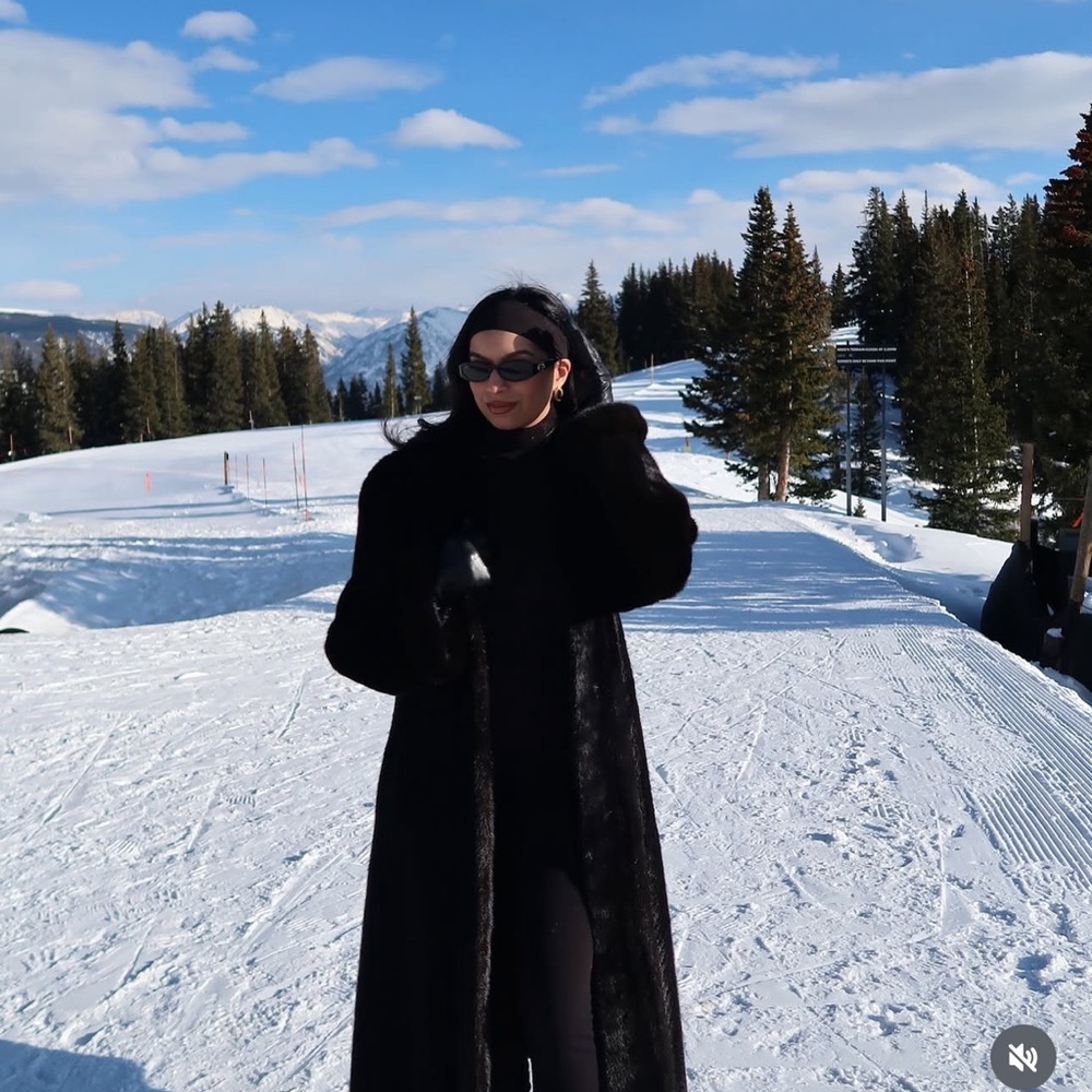 Mink fur coat